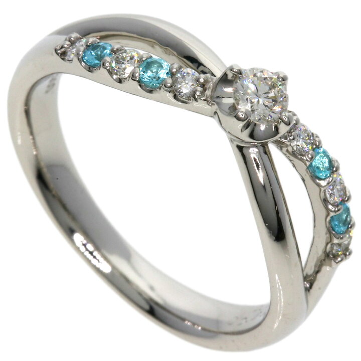 楽天市場】0.08ct パライバトルマリン ダイヤモンド リング・指輪 