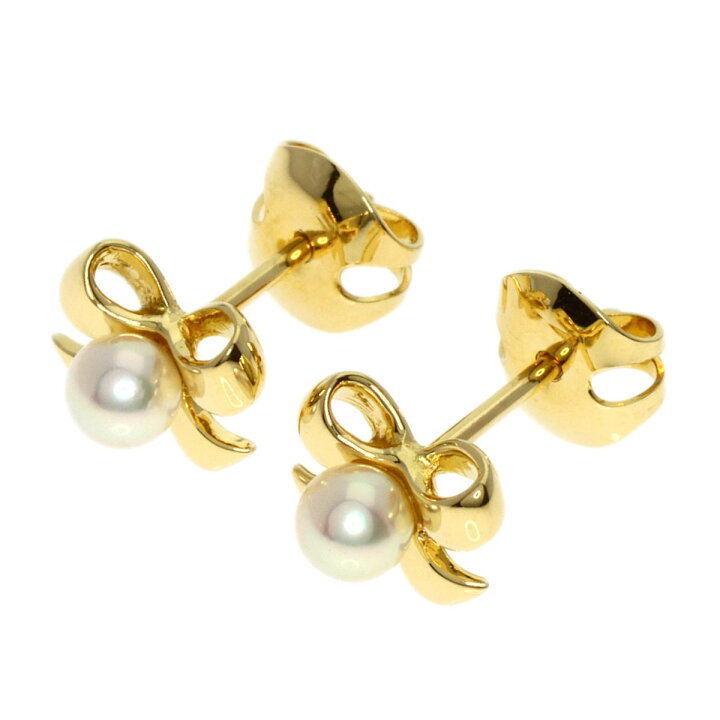 楽天市場】ミキモト ベビーパール 真珠 ピアス K18イエローゴールド 