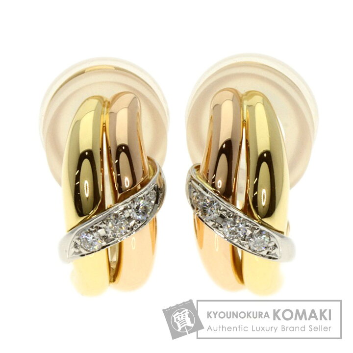 MIKIMOTO ミキモト ダイヤモンド イヤリング PT950 K18YG K18PG 