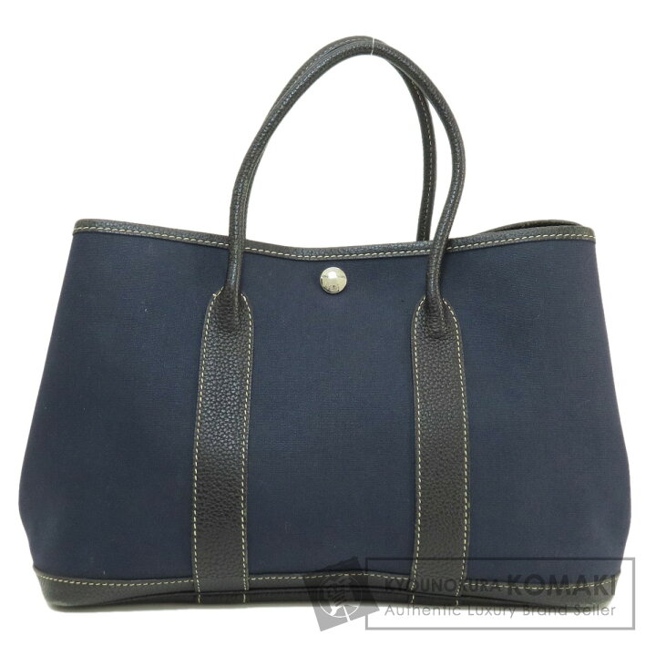 楽天市場】エルメス ガーデンパーティーTPM ネイビー シルバー金具  