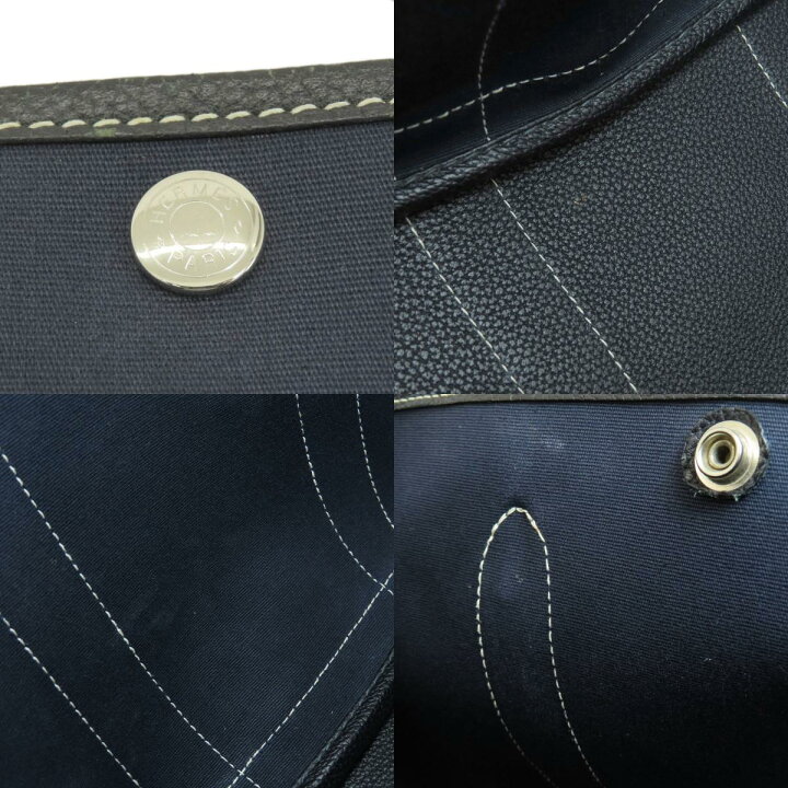 楽天市場】エルメス ガーデンパーティーTPM ネイビー シルバー金具 
