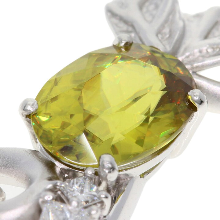 楽天市場】2.745ct スフェーン ダイヤモンド ネックレス K18ホワイト 
