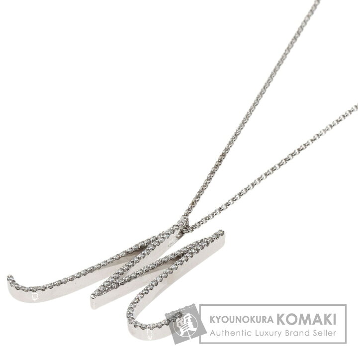 楽天市場】ポンテヴェキオ イニシャルM ダイヤモンド ネックレス K18 