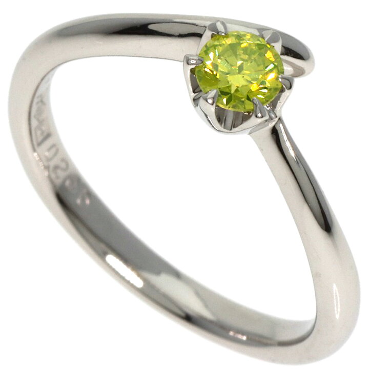 楽天市場】0.256ct アップルグリーン ダイヤモンド リング・指輪 
