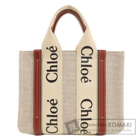 クロエ ウッディ スモール ハンドバッグ キャンバス レディース 【中古】【CHLOE】