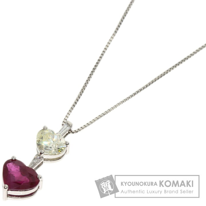 楽天市場】2.13ct ルビー ダイヤモンド ネックレス プラチナPT900  