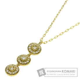 0.28ct ダイヤモンド ネックレス K18イエローゴールド 2.4g レディース 【中古】