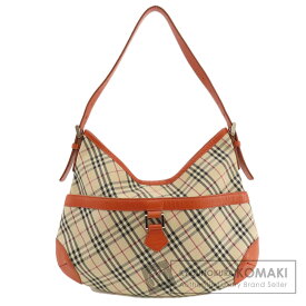 バーバリー ワンショルダー ノバチェック ショルダーバッグ キャンバス レディース 【中古】【BURBERRY】