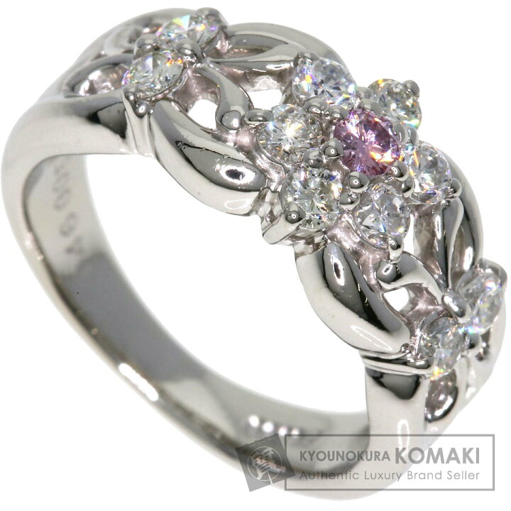 楽天市場】0.05ct ダイヤモンド ピンクダイヤモンド リング・指輪 