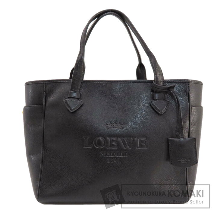 楽天市場】ロエベ ロゴ型押し トートバッグ レザー レディース 【中古 