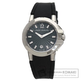 ハリーウィンストン 411-LQ36Z オーシャンスポーツ 腕時計 ザリウム/ラバー レディース 【中古】【HARRY WINSTON】