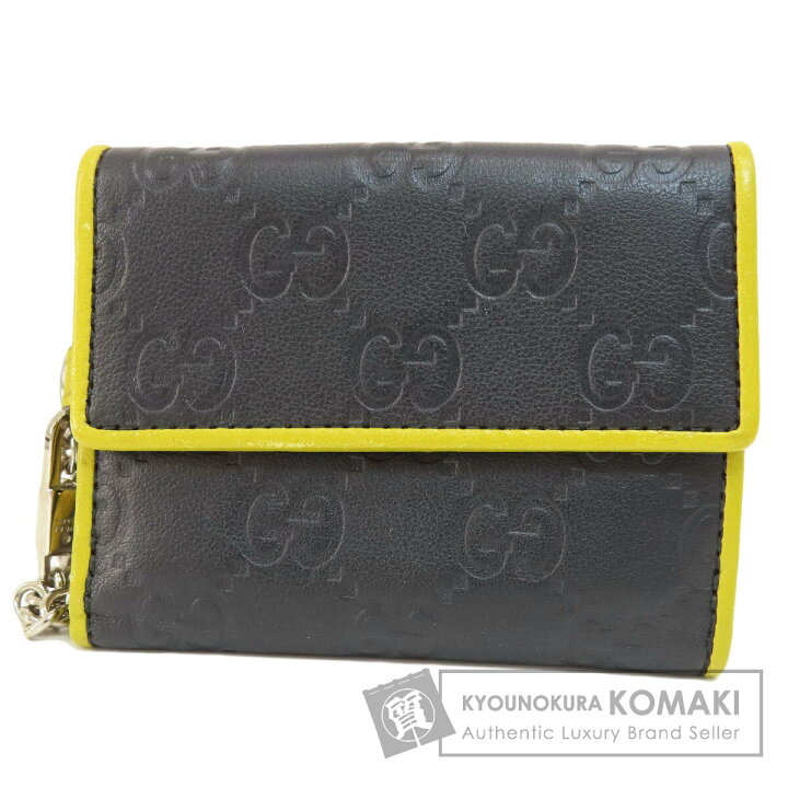 楽天市場】グッチ 256442 GGシマ 二つ折り財布（小銭入れあり） レザー  