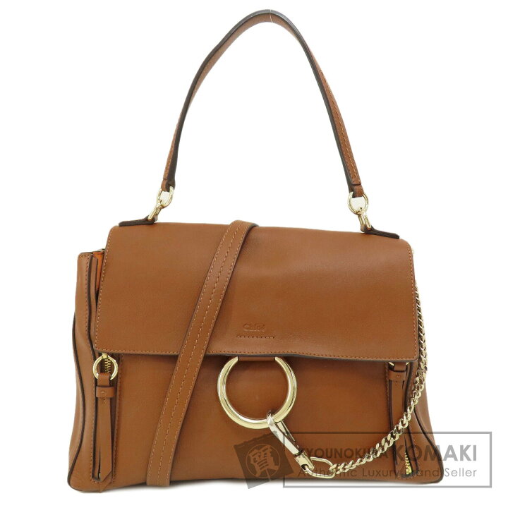 CHLOE クロエ ロゴマーク ハンドバッグ レザー レディース 中古（Chloe 