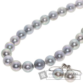 アコヤパール 真珠 イヤリング 数珠 3点セット ネックレス シルバー 31.8g レディース 【中古】