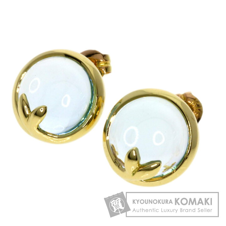 楽天市場】ティファニー オリーブリーフ ブルートパーズ ピアス K18  