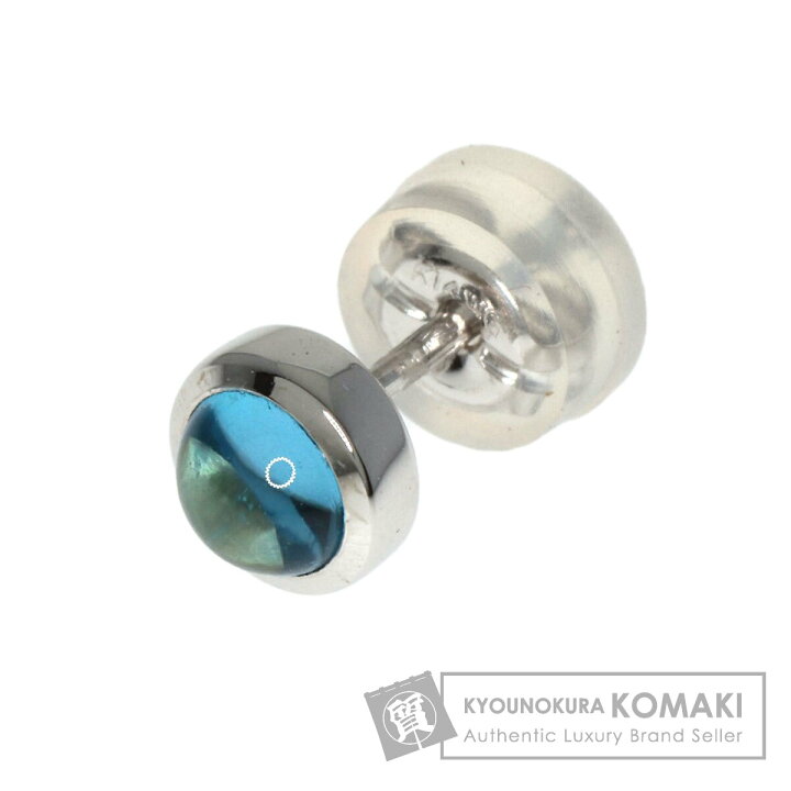 楽天市場】グッチ ブルートパーズ 片方のみ ピアス K18ホワイト  