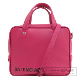 バレンシアガ ロゴ 2WAY ハンドバッグ レザー レディース 【中古】【BALENCIAGA】