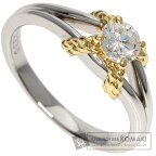 ディオール ダイヤモンド リング・指輪 プラチナPT900/K18YG レディース 【中古】【Dior】
