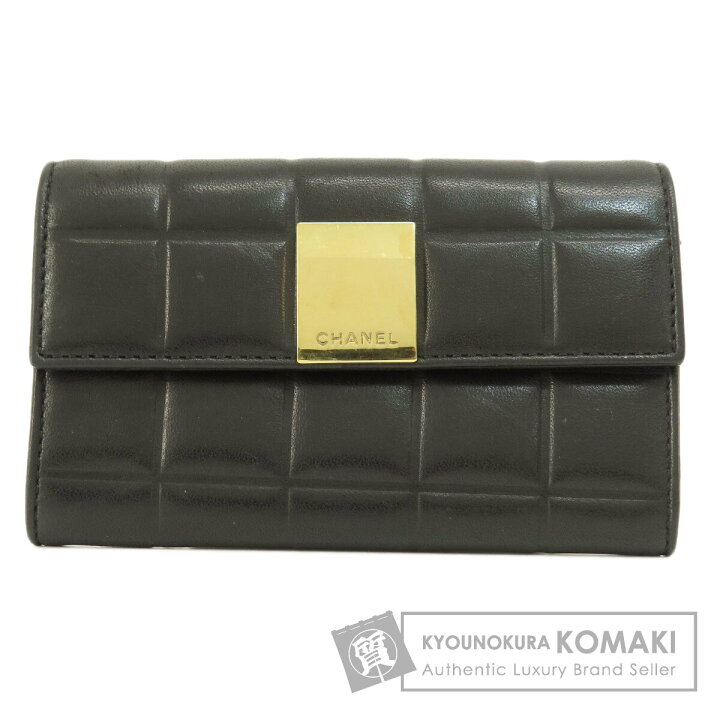 楽天市場】シャネル チョコバー ゴールド金具 二つ折り財布（小銭入れ 