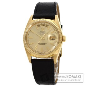 ロレックス 1803 デイデイト メーカーコンプリート 1969年製 腕時計 OH済 K18イエローゴールド/クロコダイル メンズ 【中古】【ROLEX】