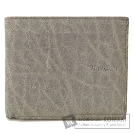 ヴァレクストラ ロゴ 二つ折り財布（小銭入れなし） エレファント メンズ 【中古】【Valextra】