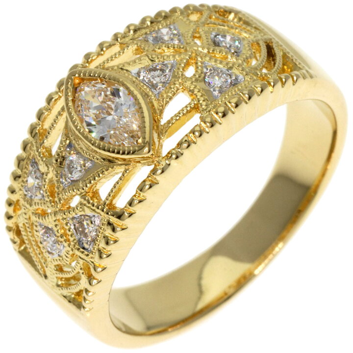 楽天市場】0.21ct ダイヤモンド リング・指輪 K18イエローゴールド 6.2 