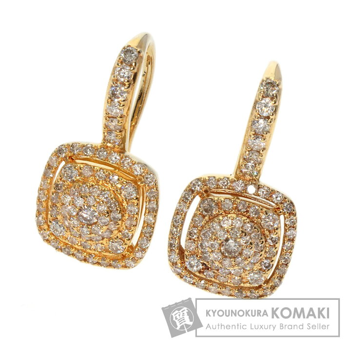 楽天市場】0.4ct ダイヤモンド ピアス K18イエローゴールド 2.9g 