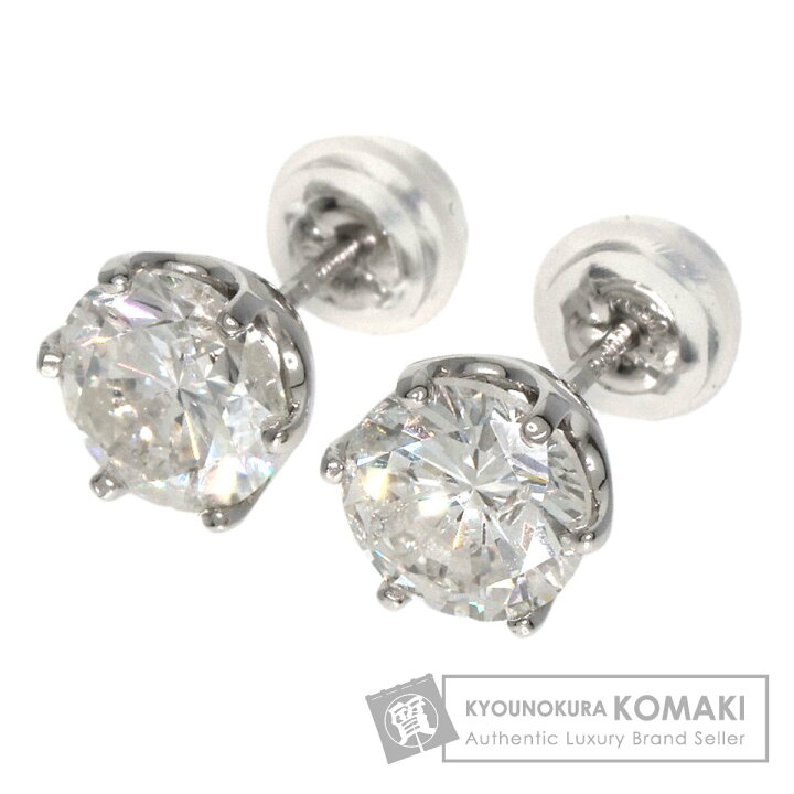 楽天市場】1.01ct ダイヤモンド ピアス プラチナPT900 1.7g レディース 