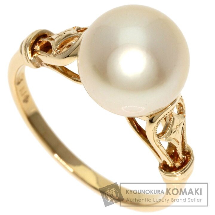 楽天市場】ミキモト パール 真珠 リング・指輪 K14イエローゴールド  