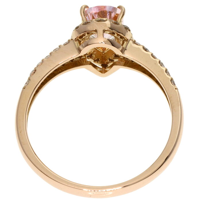 楽天市場】0.68ct モルガナイト ダイヤモンド リング・指輪 K18ピンク 