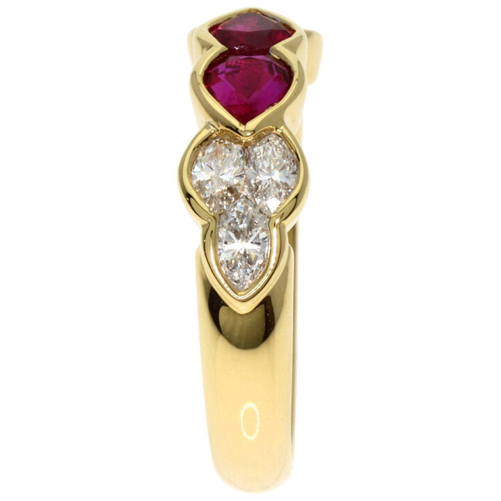 楽天市場】0.96ct ルビー ダイヤモンド リング・指輪 K18イエロー 