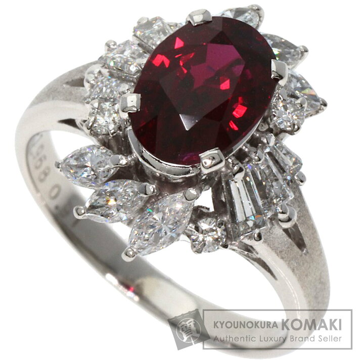 楽天市場】1.968ct ルビー ダイヤモンド リング・指輪 プラチナPT900 