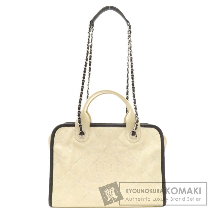 楽天市場】シャネル ココマーク 2WAY シルバー金具 トートバッグ  