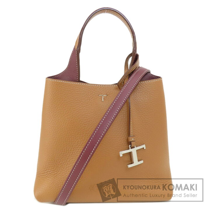 楽天市場】トッズ ロゴ 2WAY ハンドバッグ レザー レディース 【中古  