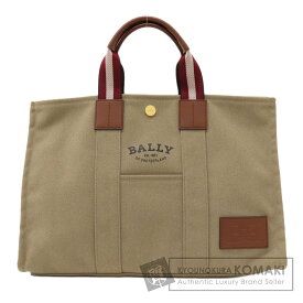 バリー ロゴ ハンドバッグ キャンバス レディース 【中古】【BALLY】