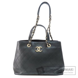 シャネル マトラッセ ココマーク ゴールド金具 ハンドバッグ カーフ レディース 【中古】【CHANEL】