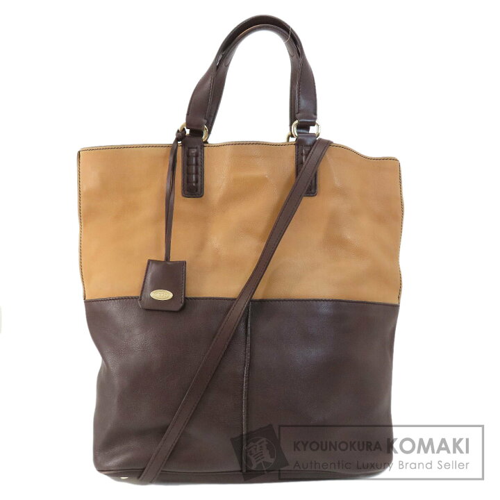 楽天市場】トッズ 2WAY トートバッグ レザー レディース 【中古  