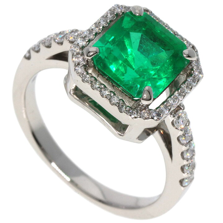 楽天市場】2.5ct エメラルド ダイヤモンド リング・指輪 プラチナPT900 