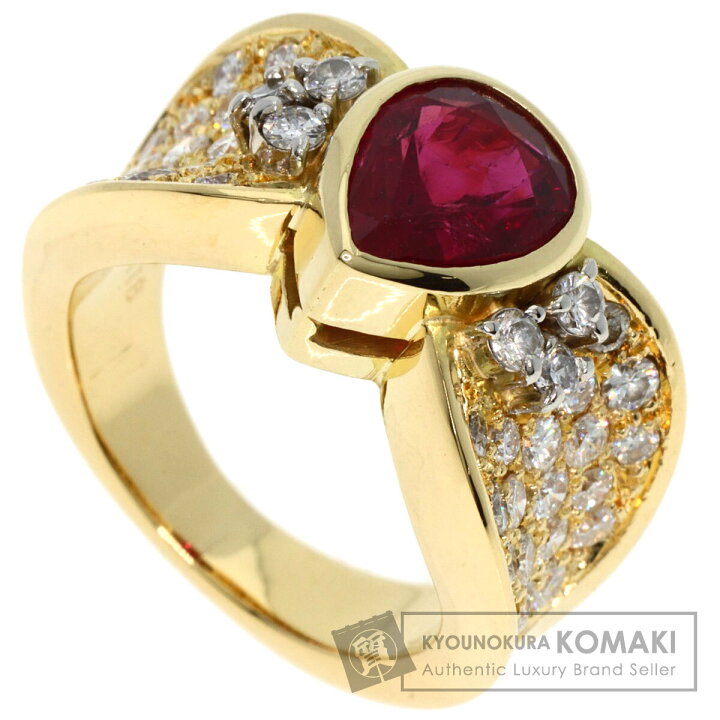 楽天市場】2.54ct ルビー ダイヤモンド リング・指輪 K18イエロー 