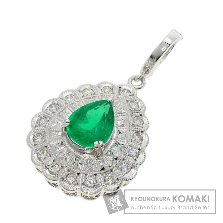 楽天市場】2.66ct エメラルド ダイヤモンド ペンダントトップ プラチナ  
