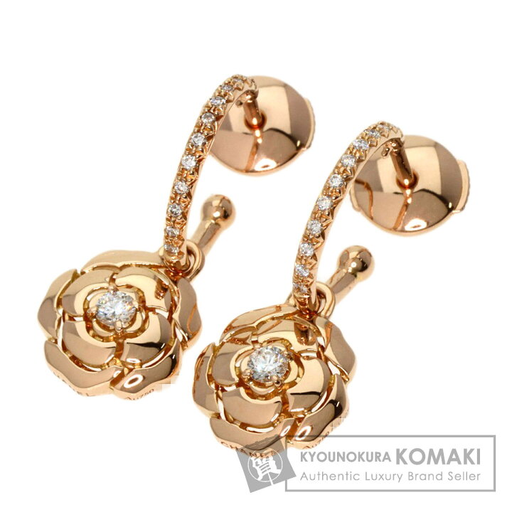 楽天市場】シャネル カメリアコレクション ダイヤモンド ピアス K18  