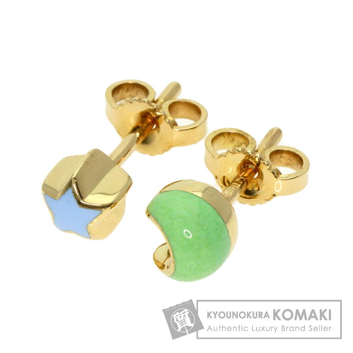 楽天市場】パスクワーレブルーニ ムーン&スター モチーフ ピアス K18 