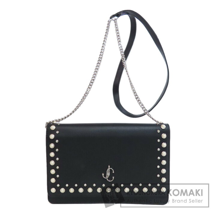 楽天市場】ジミーチュウ スタッズ チェーンウォレット 長財布（小銭  