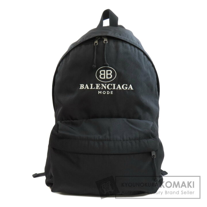 バレンシアガ リュックサック ブラック系 ブラック ナイロン 中古 