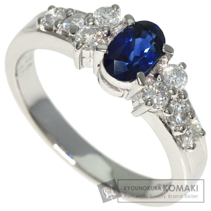 楽天市場】0.74ct サファイア ダイヤモンド リング・指輪 プラチナ 