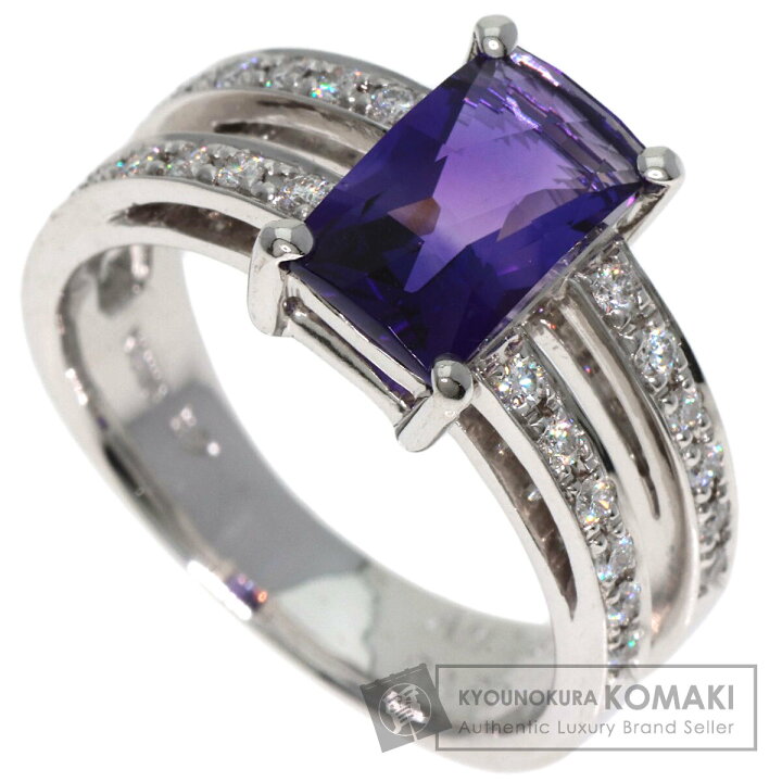 楽天市場】1.87ct アメジスト ダイヤモンド リング・指輪 K18ホワイト 