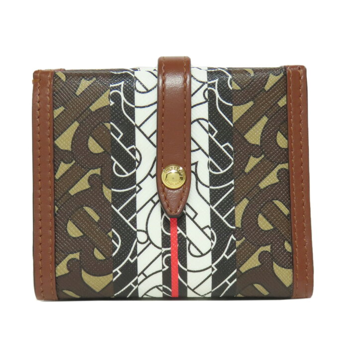 バーバリー BURBERRY TBモノグラム コインケース 財布 PVCコーティング  