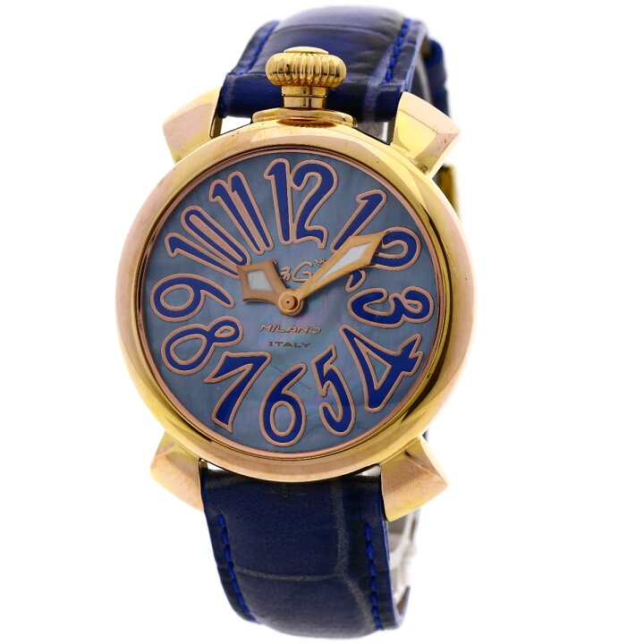 楽天市場】ガガ・ミラノ マヌアーレ 40mm 腕時計 GP/革 レディース 