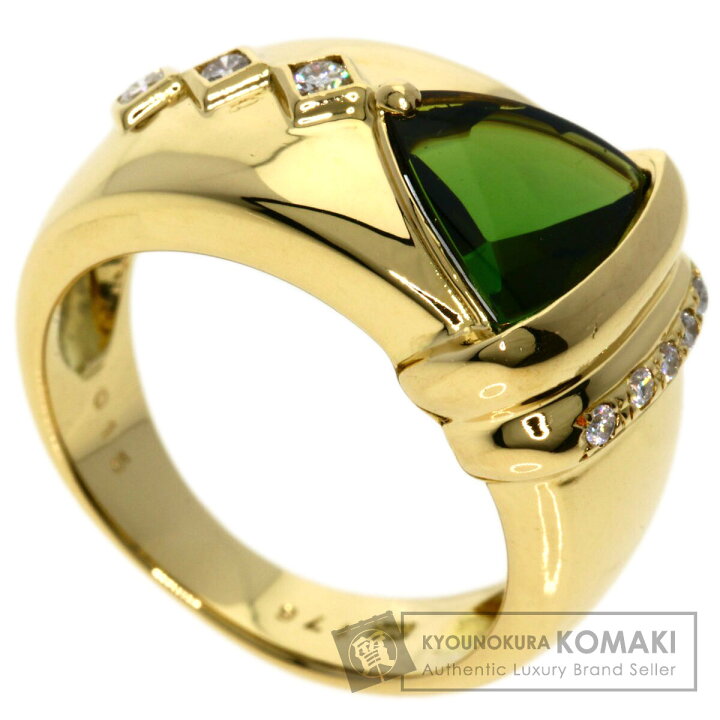 楽天市場】1.76ct トルマリン ダイヤモンド リング・指輪 K18イエロー 