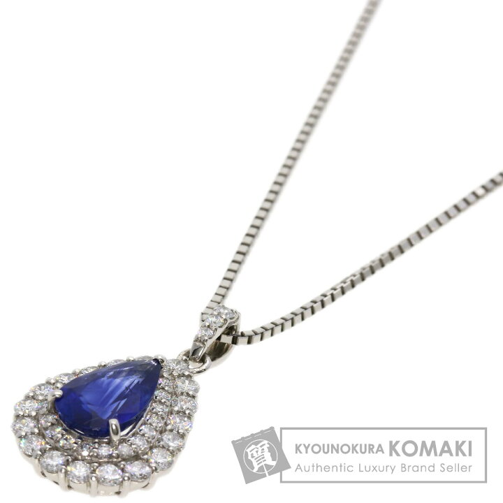 楽天市場】1.523ct サファイア ダイヤモンド ネックレス プラチナPT900 